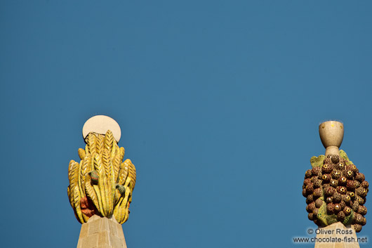 Barcelona Sagrada Familia towers outside