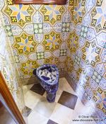 Travel photography:Lavatory in Palau Güell, Spain