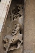 Travel photography:Barcelona Sagrada Familia Passion Facade, Spain