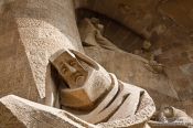 Travel photography:Barcelona Sagrada Familia Passion Facade, Spain