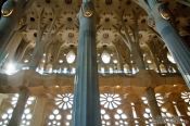 Travel photography:Barcelona Sagrada Familia interior, Spain