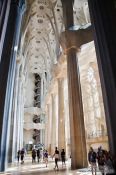 Travel photography:Barcelona Sagrada Familia interior, Spain