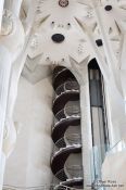 Travel photography:Barcelona Sagrada Familia interior staircase, Spain