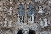 Travel photography:Barcelona Sagrada Familia Nativity Facade, Spain