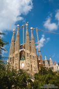 Travel photography:Barcelona Sagrada Familia Passion Facade, Spain