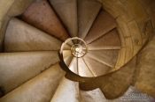 Travel photography:Barcelona Sagrada Familia spiral staircase inside one of the towers, Spain