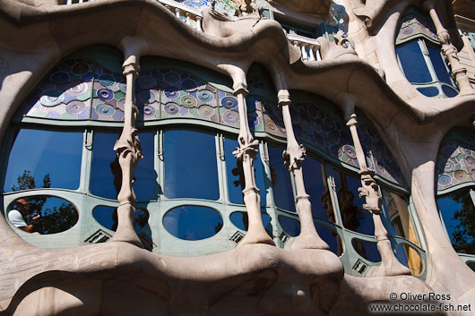 Facade detail of Casa Batlló