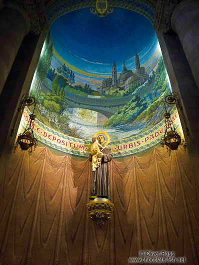 Inside Barcelona´s Sagrat Cor church atop the Tibidabo mountain