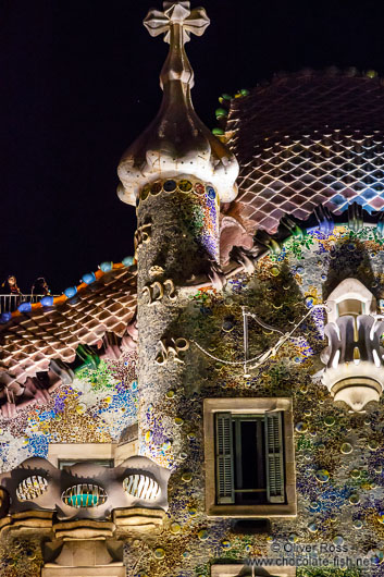 Casa Batló on the Illa de la Discòrdia by architect Antoni Gaudí