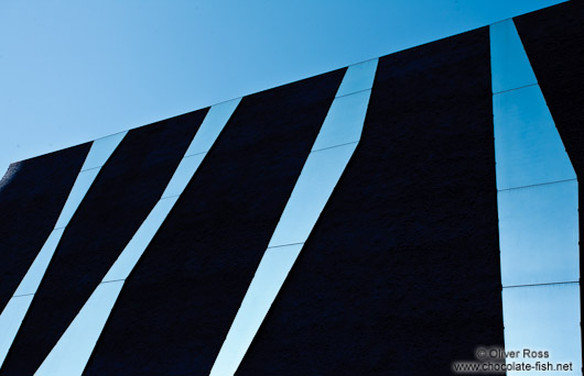 Facade of the Natural History Museum (Museu Blau) near the Barcelona Forum