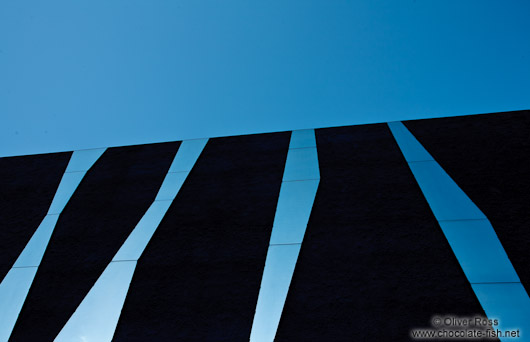 Facade of the Natural History Museum (Museu Blau) near the Barcelona Forum