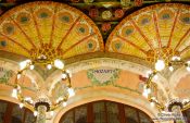 Travel photography:Barcelona Palau de la Musica Catalana, Spain