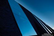 Travel photography:Facade of the Natural History Museum (Museu Blau) near the Barcelona Forum, Spain