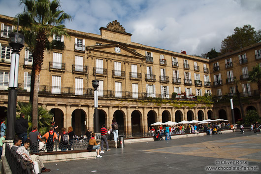 The plaza nueva in Bilbao