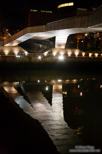 Bridge across the Nervión river in Bilbao