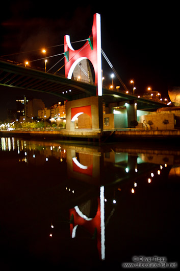 Bridge across the Nervión river in Bilbao