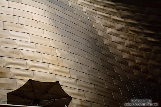 Facade detail of the Bilbao Guggenheim Museum