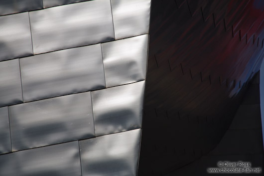 Facade detail of the Bilbao Guggenheim Museum