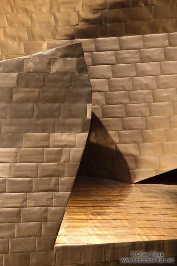 Facade detail of the Bilbao Guggenheim Museum