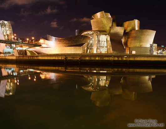 Bilbao Guggenheim Museum by night