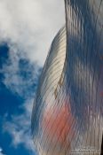 Travel photography:Facade detail of the Bilbao Guggenheim Museum, Spain