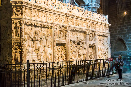 Relief inside Avila Cathedral