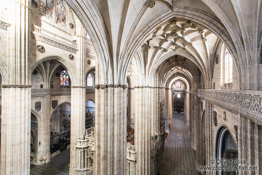 Inside the Salamanca cathedral