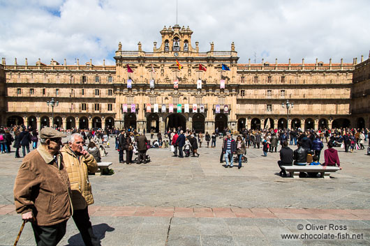 The Plaza Mayor (main square) in Salamanca