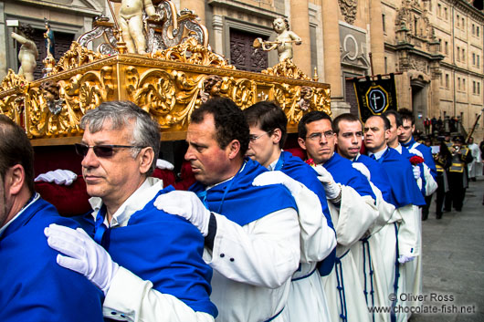 Religious procession during the Easter week in Salamanca