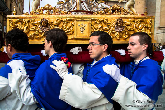 Religious procession during the Easter week in Salamanca