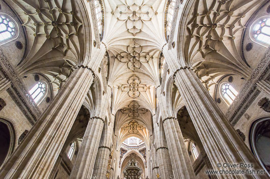 Inside the New Cathedral in Salamanca