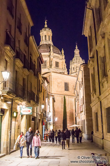 Salamanca street by night