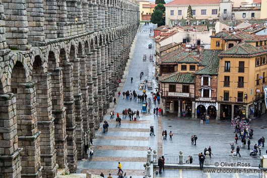 The Roman Aqueduct in Segovia