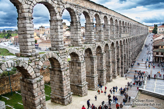 The Roman Aqueduct in Segovia