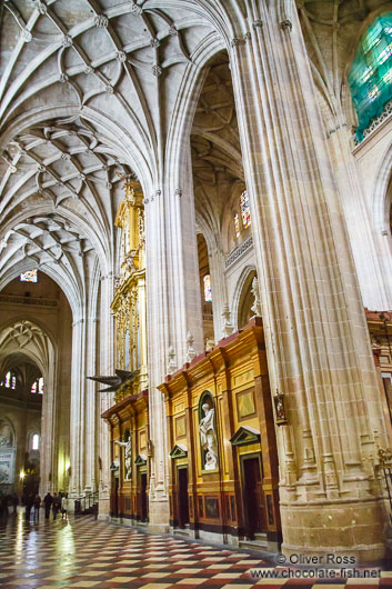 Inside Segovia cathedral