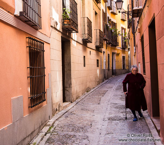 Medieval street in Toledo