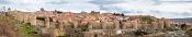 Travel photography:Panorama of Ávila with its city walls, Spain