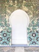 Travel photography:Arabic door at the Convento de las Dueñas in Salamanca, Spain