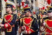 Travel photography:Musical procession during the Semana Santa (Easter) in Salamanca, Spain