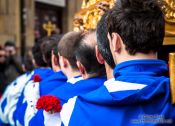 Travel photography:Religious procession during the Easter week in Salamanca, Spain