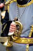 Travel photography:Musical procession during the Semana Santa in Salamanca, Spain