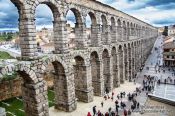 Travel photography:The Roman Aqueduct in Segovia, Spain