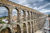 Travel photography:The Roman Aqueduct in Segovia, Spain