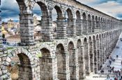 Travel photography:The Roman Aqueduct in Segovia, Spain