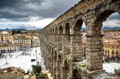 Travel photography:The Roman Aqueduct in Segovia, Spain