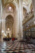 Travel photography:Inside Segovia cathedral, Spain