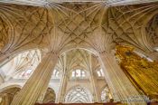 Travel photography:Inside Segovia cathedral, Spain