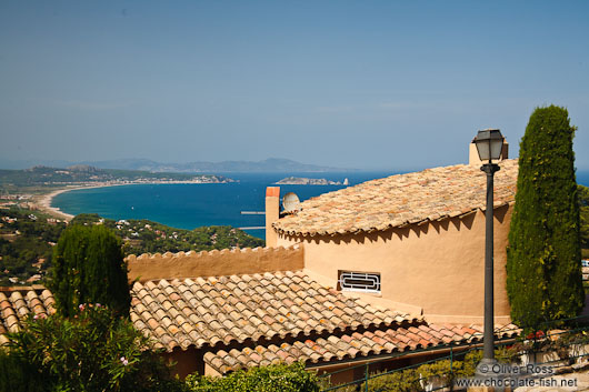 View of the bay near Begur and Medis island