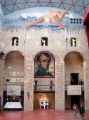 Travel photography:Main hall in the Figueres Dalí museum, Spain