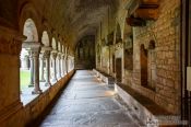 Travel photography:Cloister in Girona cathedral, Spain